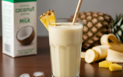Smoothie de piña y coco sin lactosa: receta tropical y saludable